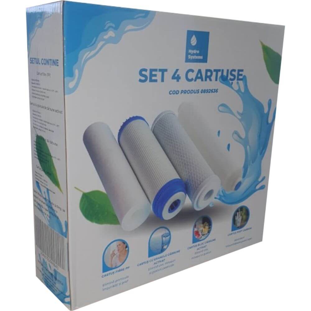 Set 4 cartușe, 1+2+3 trepte, + 5a (postcarbon)